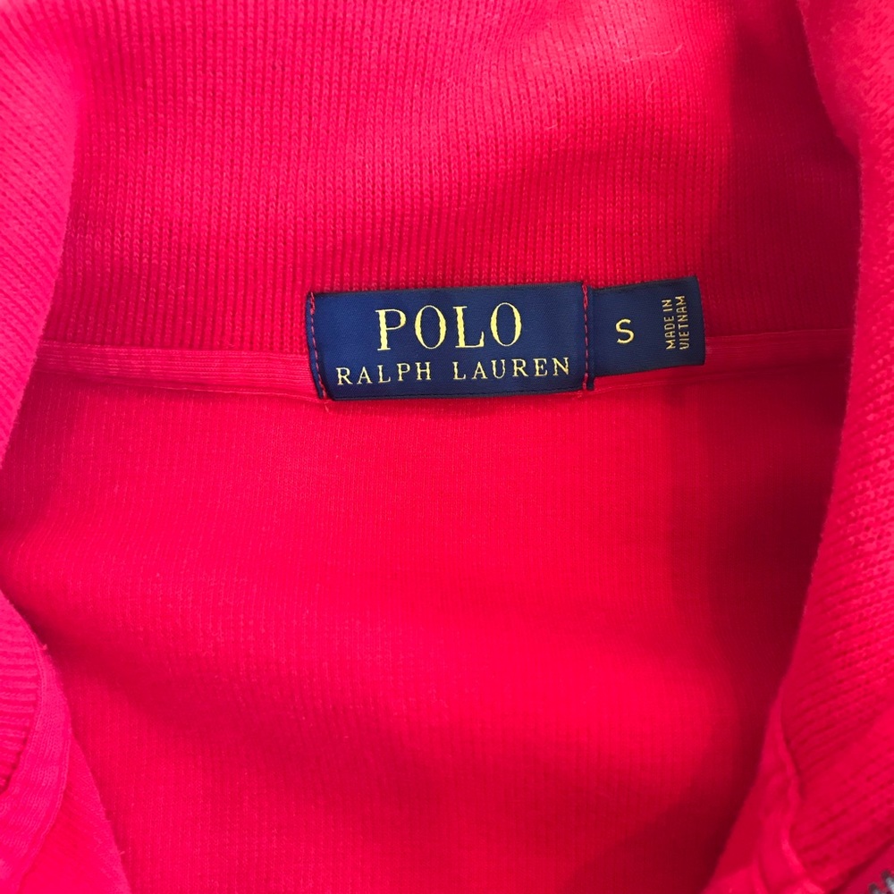 Polo by Ralph Lauren Red Quarter Zip Size S - Picture 4 of 4